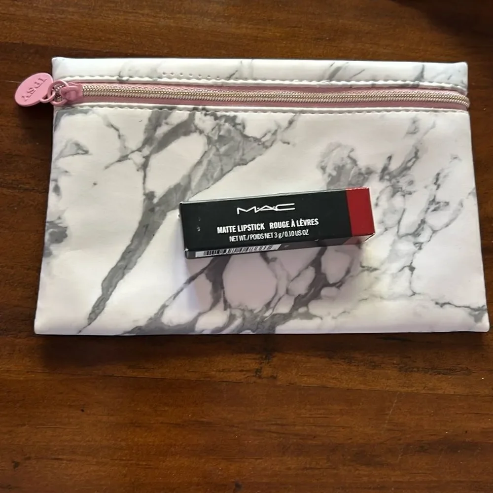 Mac New in the box full size lipstick chilli color Ipsy bag